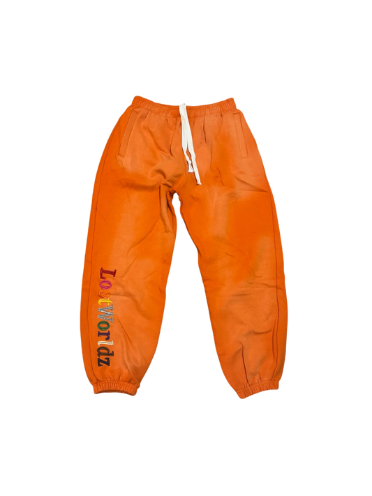 2.) Orange Essential Joggers