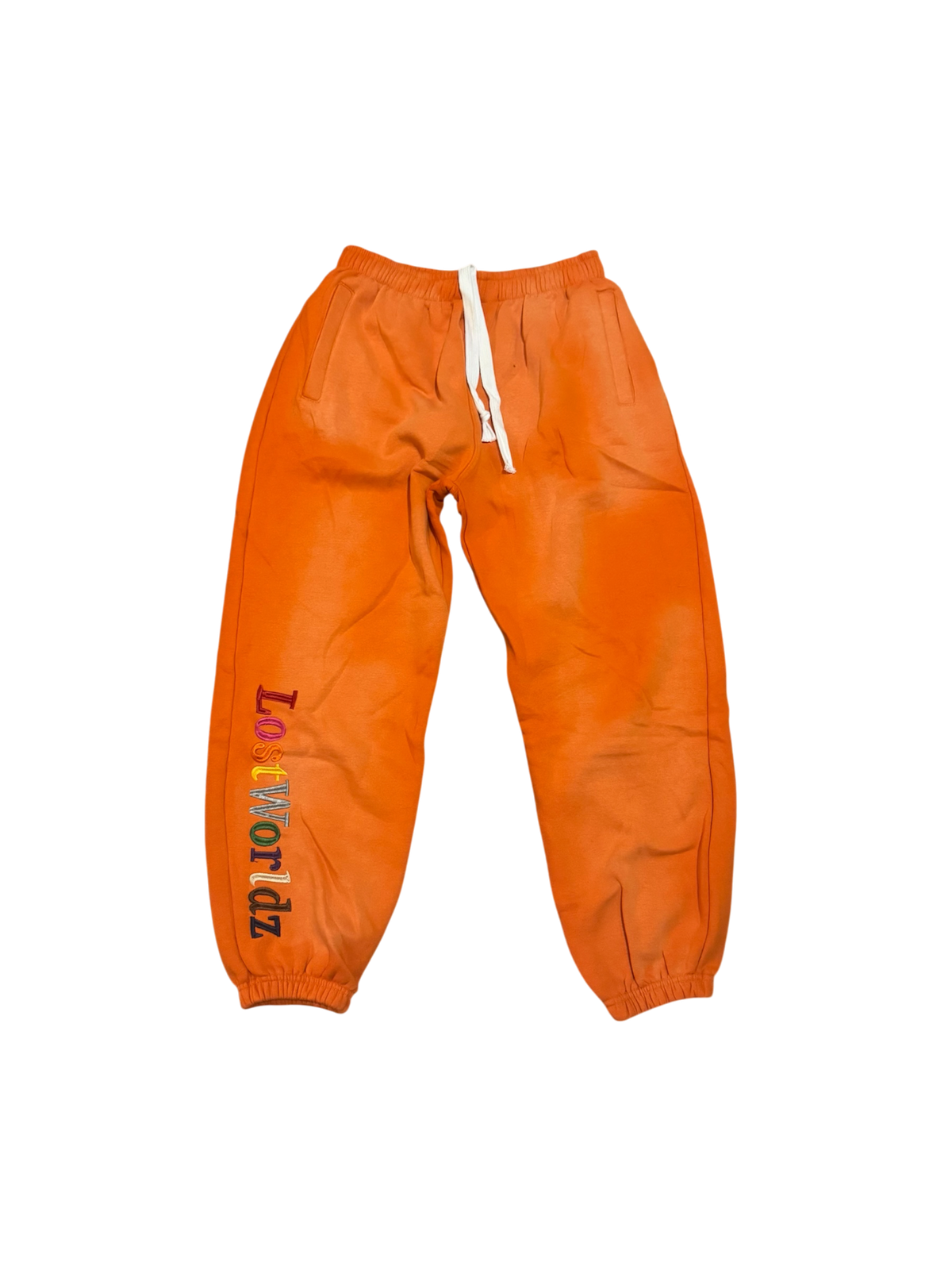 2.) Orange Essential Joggers